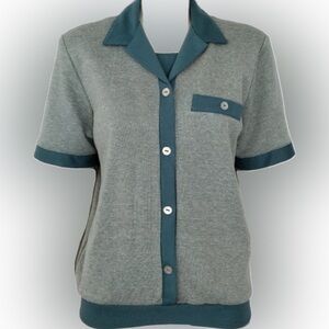 🌺Vintage 1970s Alfred Dunner Layered Short Sleeve Shirt🌸🌺